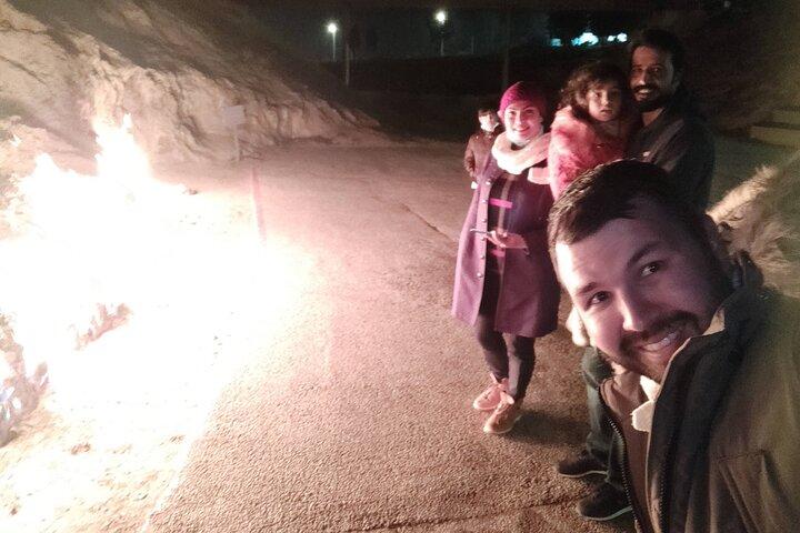 Gobustan, Mud Volcano, Burning Mountain and Fire Temple Tour