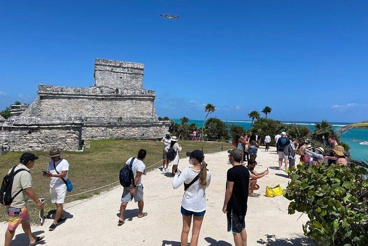 4x1 Full Day Tour: Tulum, Coba, Cenote and PDC, from Cancun