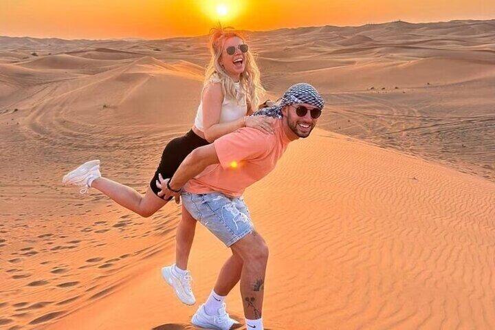 Dubai Morning Desert Safari Lahbab – Private 4x4, Sandboarding