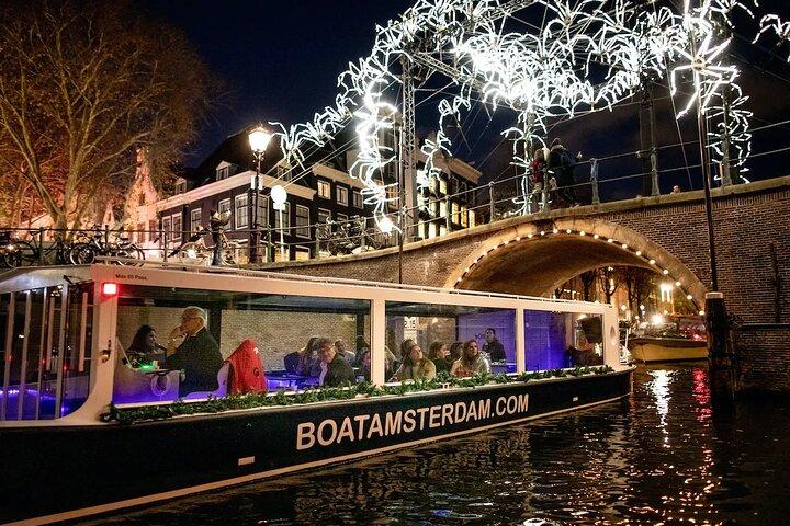Amsterdam Light Festival Canal Cruise With Unlimited Drinks