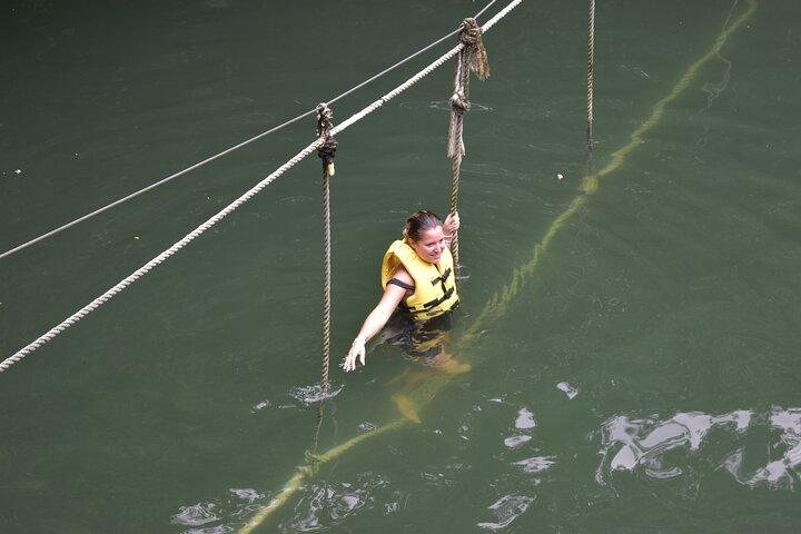 Explore the Mayan Jungle with Ziplines, cenote and bungee swing