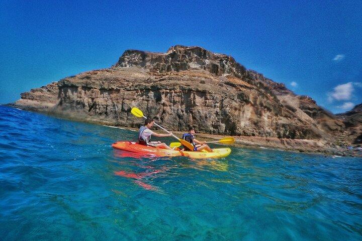 Kayak around the Mogan Caves and Cliffs