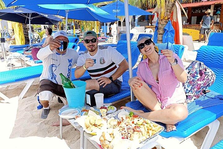 Best Cozumel Beach Day Pass + Food + Drinks San Francisco Beach