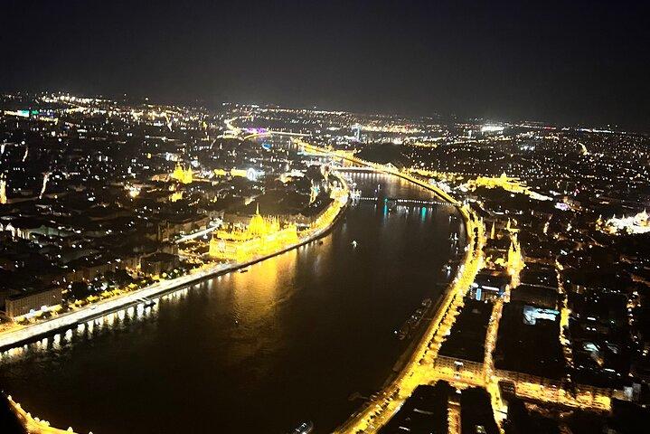 Sightseeing flight over Budapest