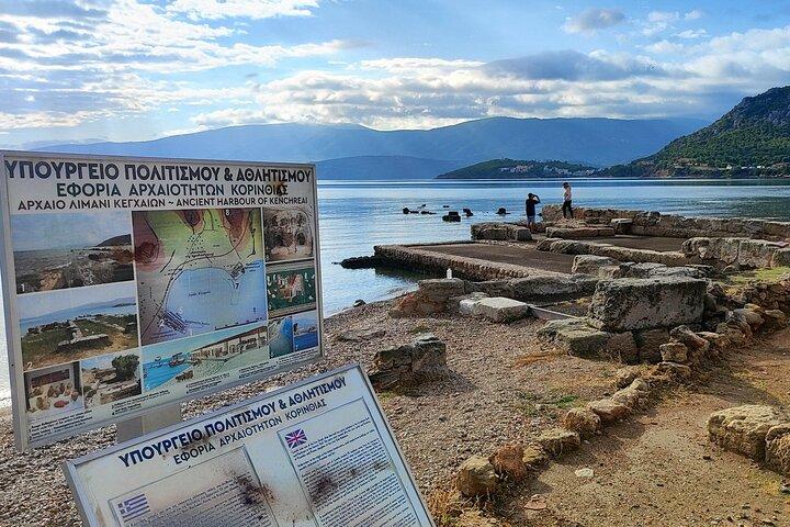 Ancient Corinth, Canal/ Kechries port biblical tour from Nafplion