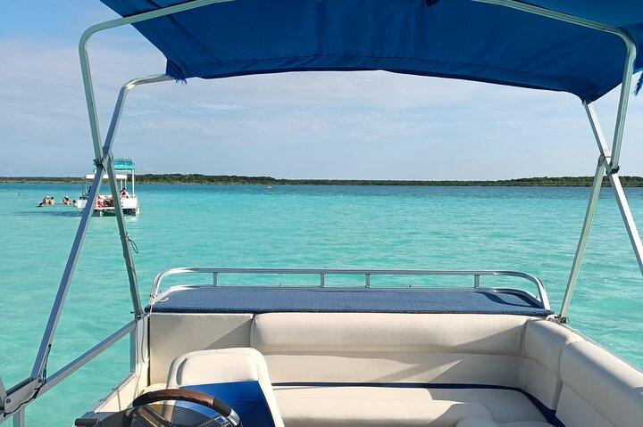 Tour of the Lagoon of Bacalar on pontoon -Collective-