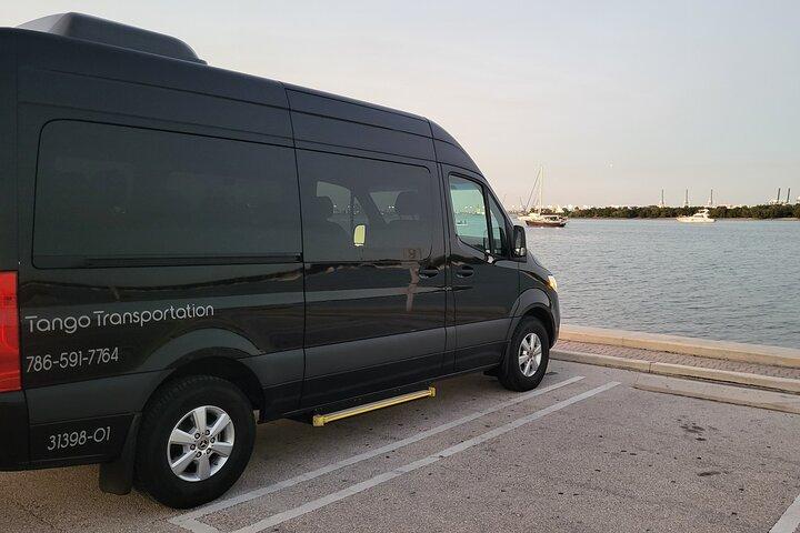 Transfer from Port Miami to Miami Airport. Up to 11 passengers.