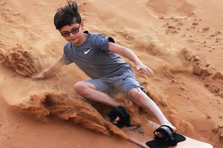 Dubai Desert Safari 4 hours Sand board Camel Ride & Quad Bike