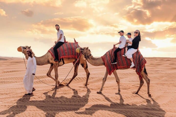 Dubai Desert Safari, BBQ, Live Shows, Camel, Sandboard (7-Hours)