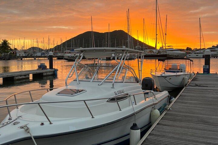 St. Lucia Private Sunset Cruise - Marigot Bay and Rodney Bay