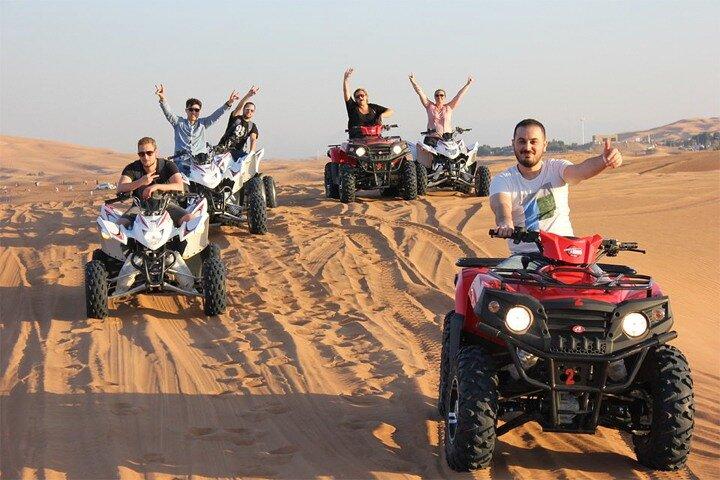 Sunset Desert Safari Dubai with Camel Ride and Sandboarding