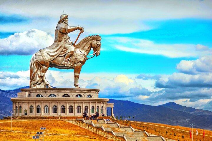 Genghis Khan Statue+TereljPark+TurtleRock+AryabalTemple Guided