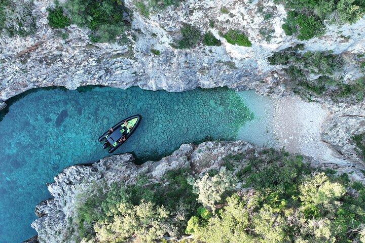Vlore Speedboat Tour to Dafina Bay & Haxhi Ali Cave