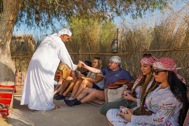 Dubai Sunset Camel Ride & BBQ Dinner at Al Khayma Camp