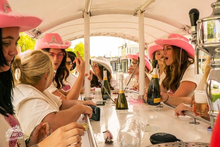 Amsterdam Private Prosecco Bike with Music Sound System