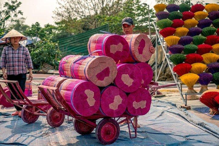 Private Half Day Tour to Quang Phu Cau Incense village from Hanoi