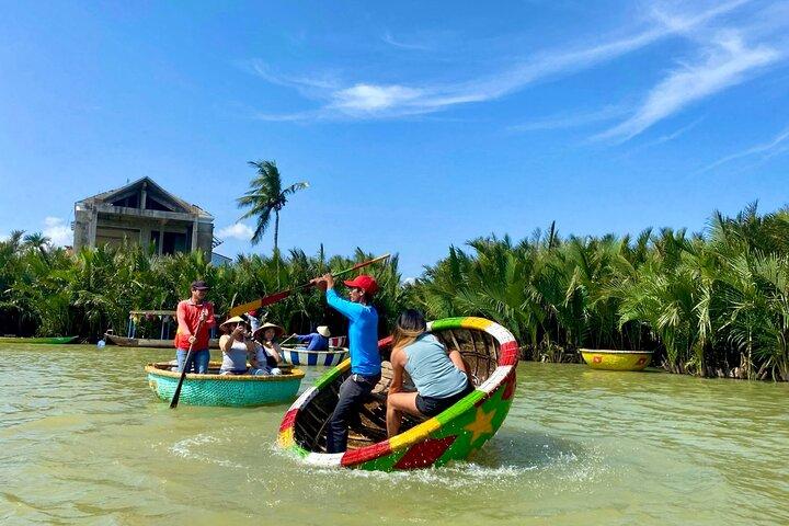Basket Boat Ride, Coconut Forest, Sunset and Hoi An Town by Night