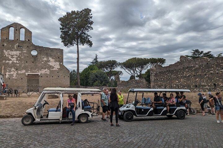 Rome: Appian Way & Catacombs Golf Cart Tour - Shared|Small groups