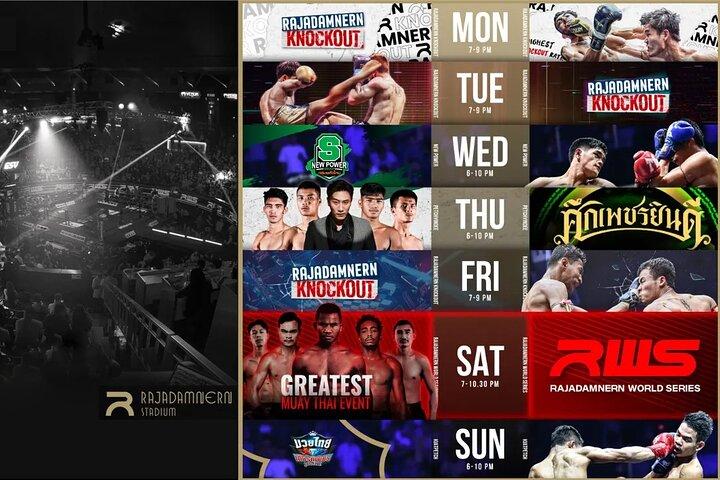 Muay Thai Boxing Match Tickets at Rajadamnern Stadium Bangkok
