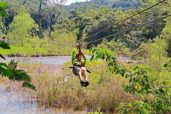 Jungle Zip-line Adventure from Belize City