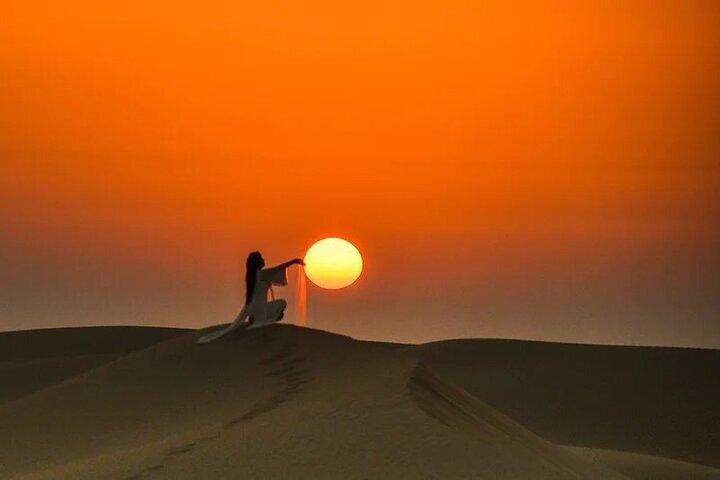 Private 4x4 Sunrise Desert Safari with Camel Ride