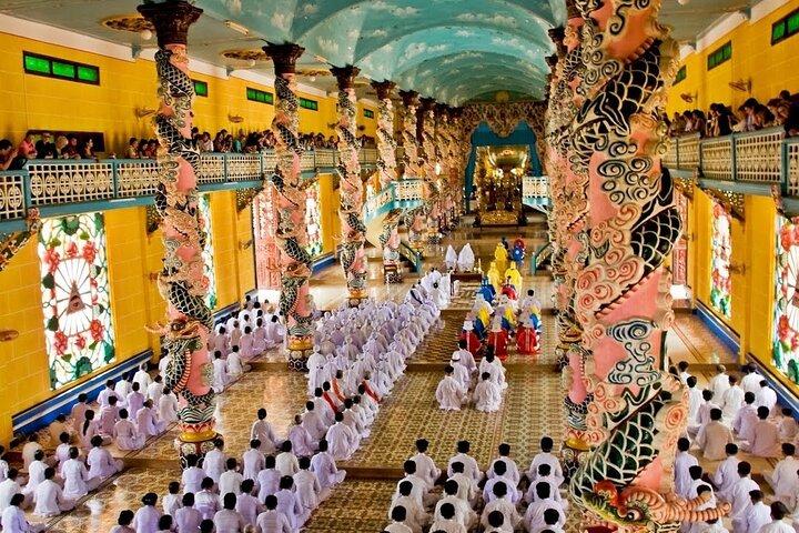 Full Day Tour Cao Dai Temple Ba Den Mountain Cu Chi Tunels