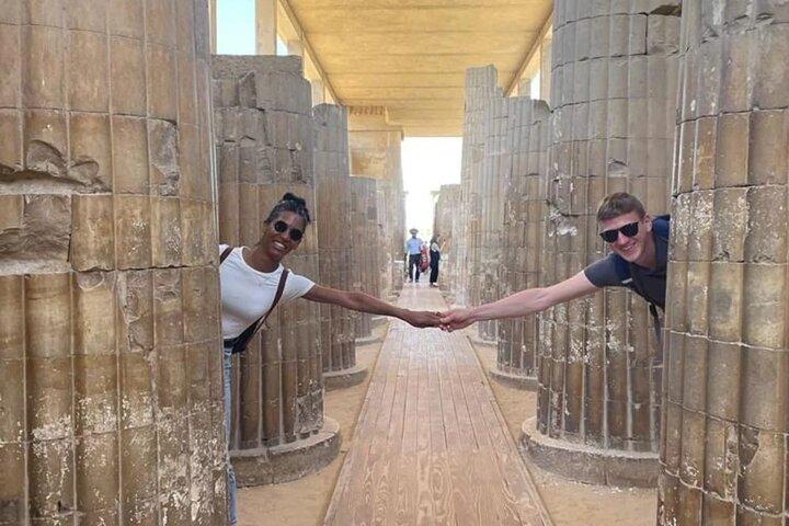 Private day tour to the Pyramids of Giza and Saqqara Pyramid