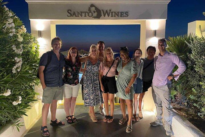 Santorini Sunset Wine Tour with Santo Winery Views