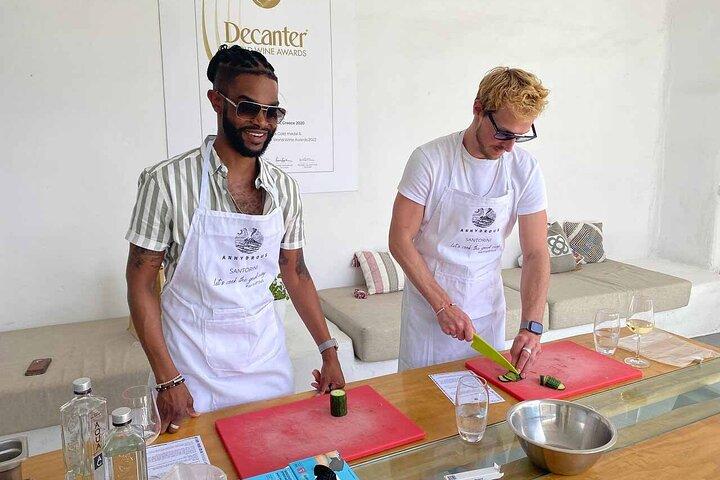 Private Santorini Cooking Class & Wine Tasting Tour