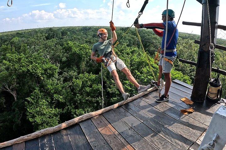 Playa del Carmen Jungle Tour: Tulum, Cenote Snorkeling, Ziplining and Lunch