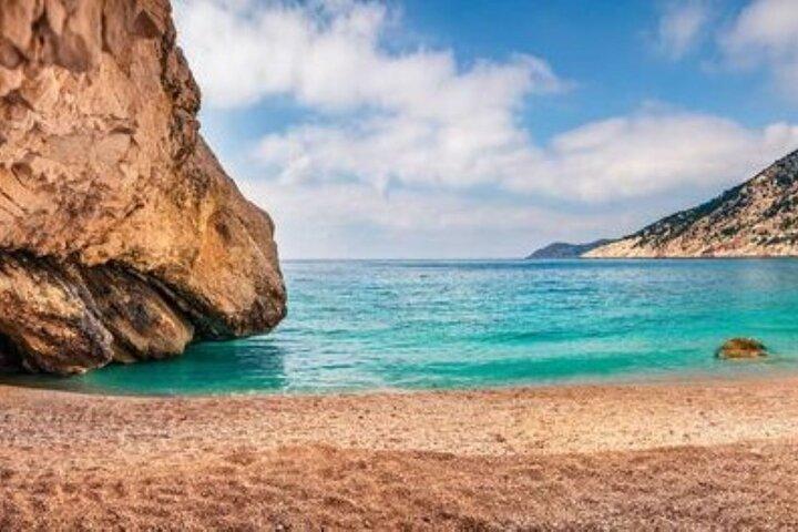 From Argostoli: Melissani Lake and Myrtos Beach