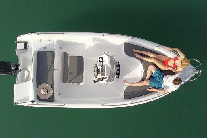 Santorini Half-Day Boat Rental Without License
