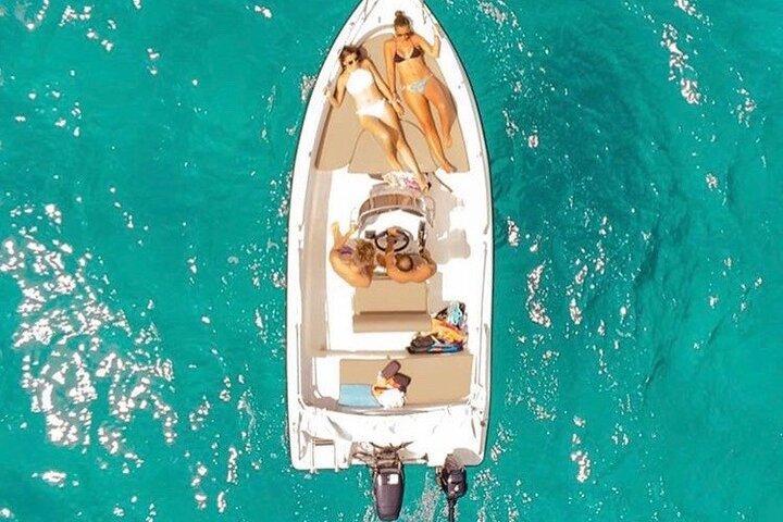 Santorini Half-Day Boat Rental Without License