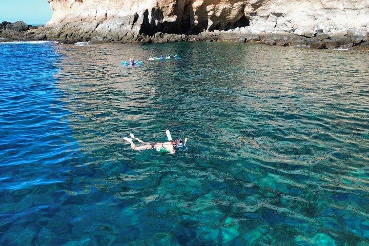 Mogan: Coastal Cruise, Food, Snorkel, Paddle Board & DRONE videos