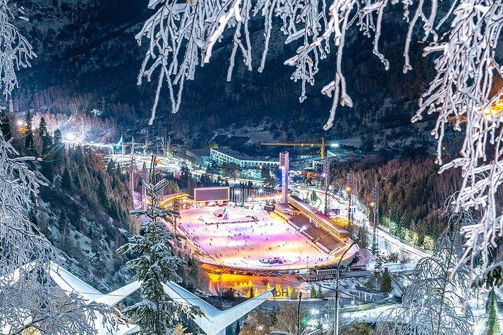 Private high mountain ice rink Medeo and ski resort Shymbulak tour