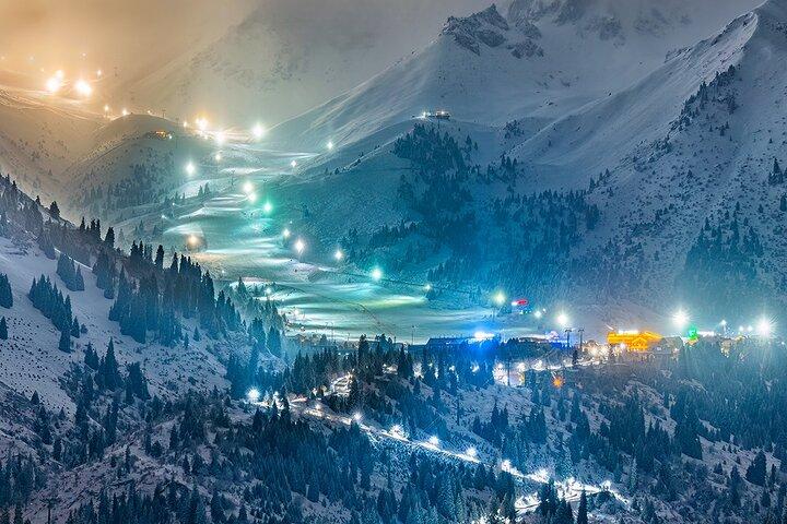 Private high mountain ice rink Medeo and ski resort Shymbulak tour