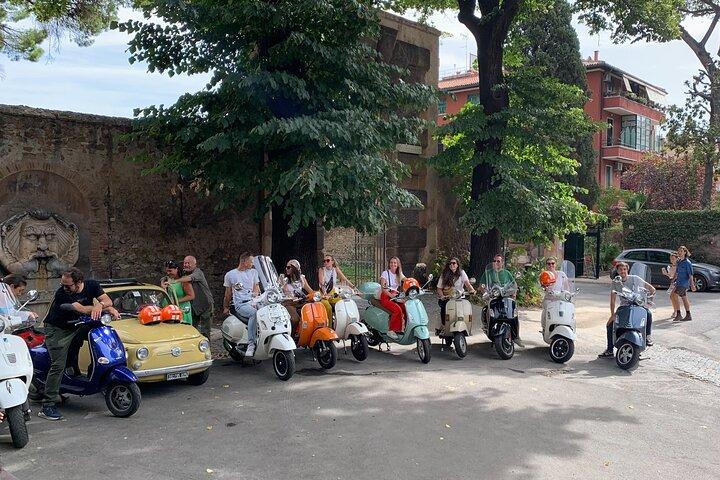 Vespa Tour in Rome Driven by Us with Optional Pick Up