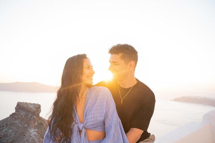 Surprise Proposal Photoshoot in Santorini