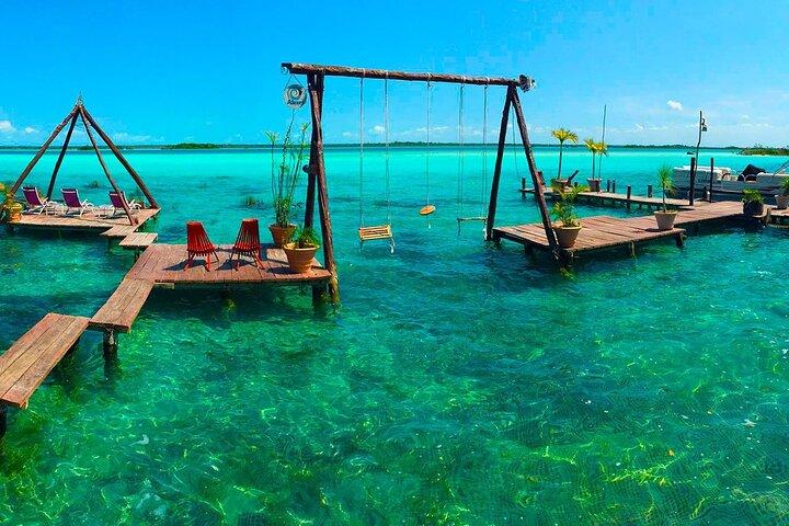 Bacalar 7 Colors Lagoon Full Day Adventure from Cancun