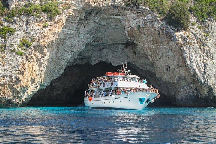 Paxos Antipaxos Blue Caves Cruise from Corfu with Swimming Stops
