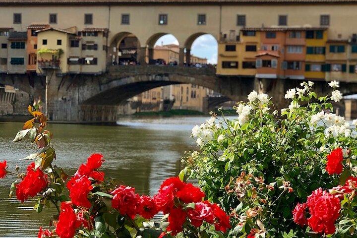 Florence walking and boat private tour in Arno River + aperitif