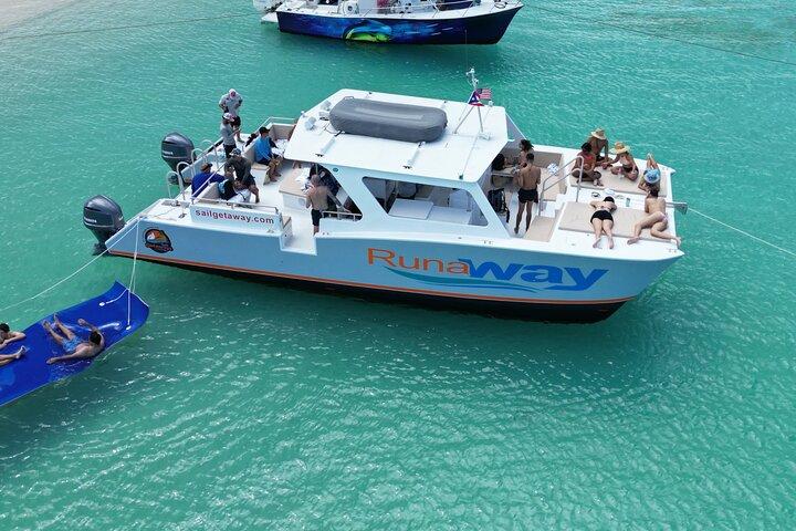Icacos Double Dip Power Catamaran Snorkel & Beach Tour