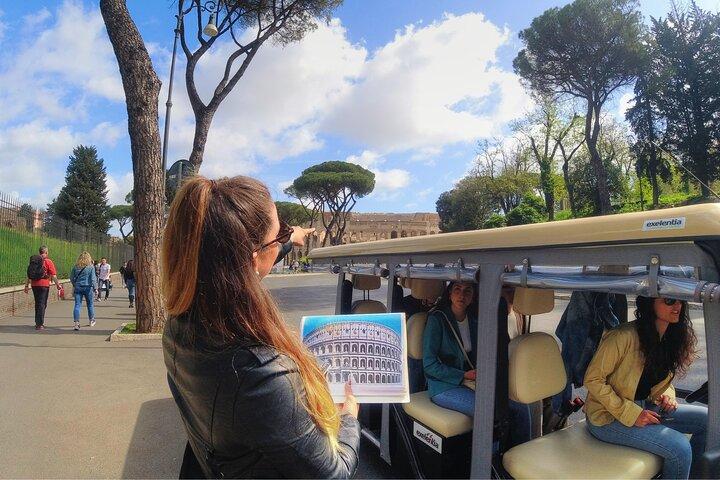 3-Hour Highlights Private Luxury Golf Cart Tour in Rome