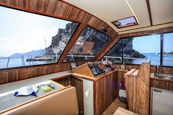 Santorini Fishing Private Cruise boat tour - BBQ, Snorkeling