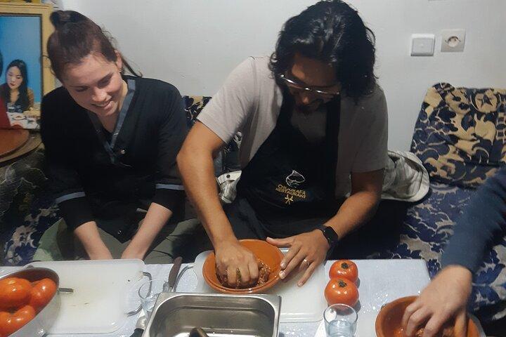 Funny Family Cooking Class in Blue City