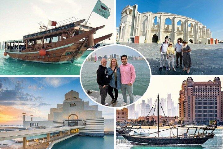Doha Sunset & Moonlight Dhow Cruise – Land and Sea Experience