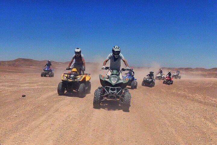 Quad Biking In The Rocky Desert of Agafay