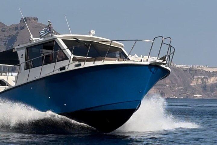 Santorini Private Cruise Sightseeing Tour with BBQ and Drinks