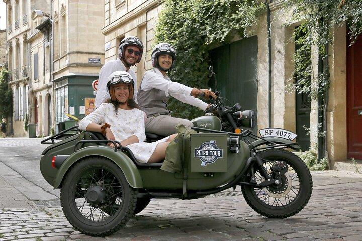 Bordeaux in 3 hours with tastings, in a private sidecar