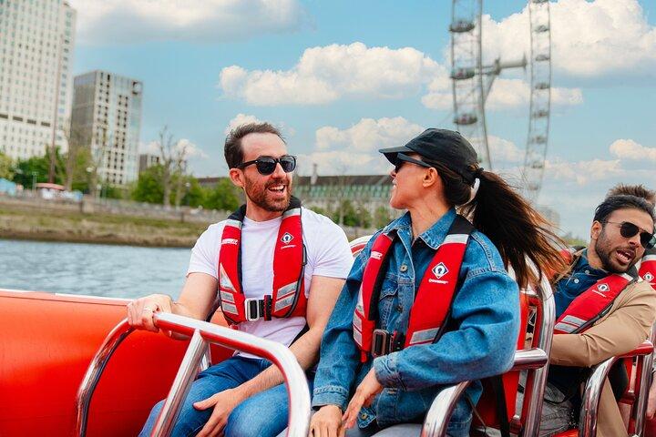 High-Speed Thames River Speedboat in London